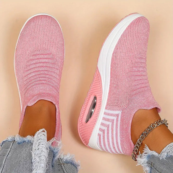 Gitte | Stilfulde Slip-On Strikkede Sneakers