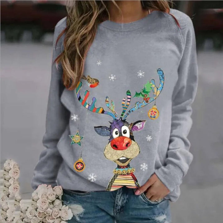 Malou | Festlig Jule Sweatshirt med Grafik