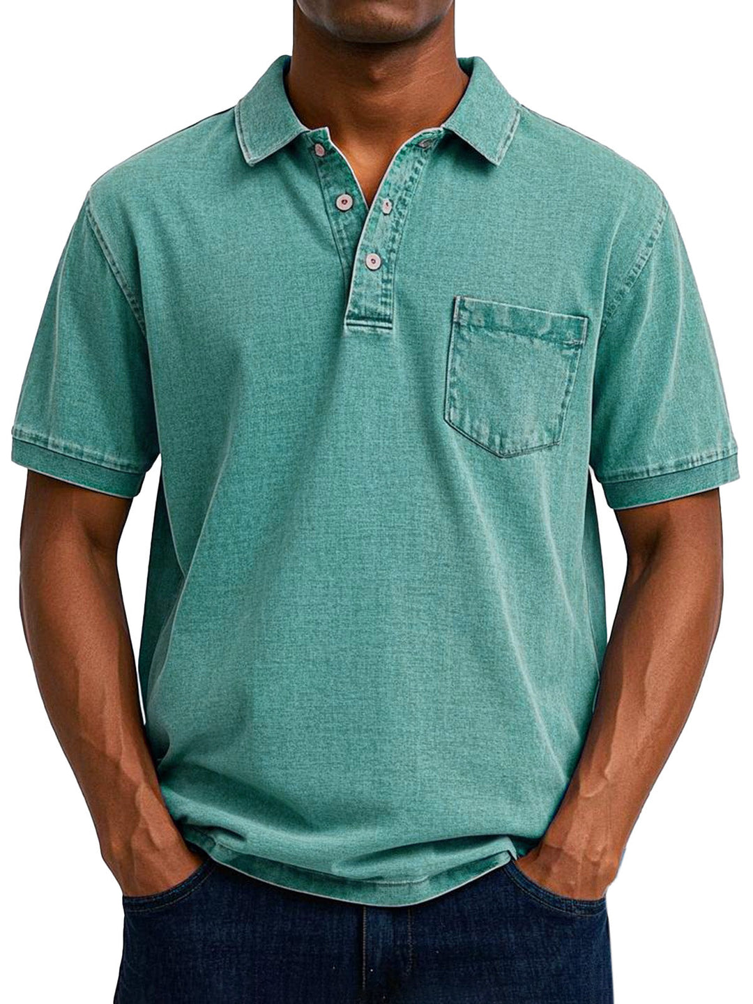 Maxime | Afslappet poloshirt i denim