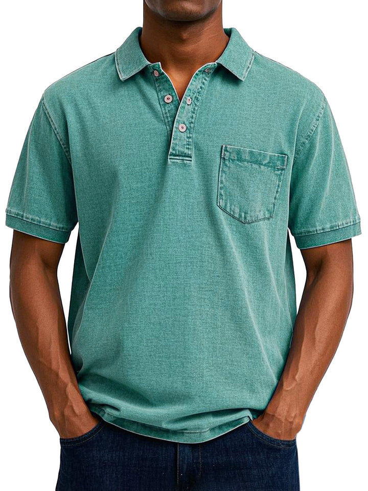 Maxime | Afslappet poloshirt i denim
