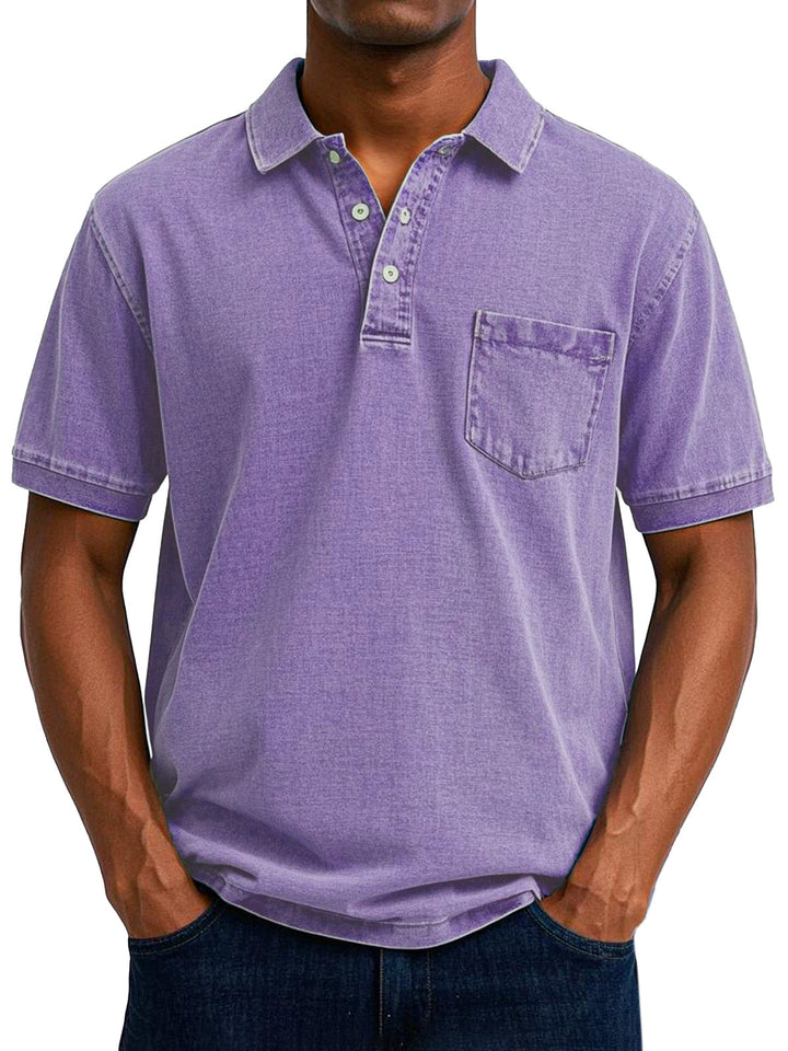 Maxime | Afslappet poloshirt i denim