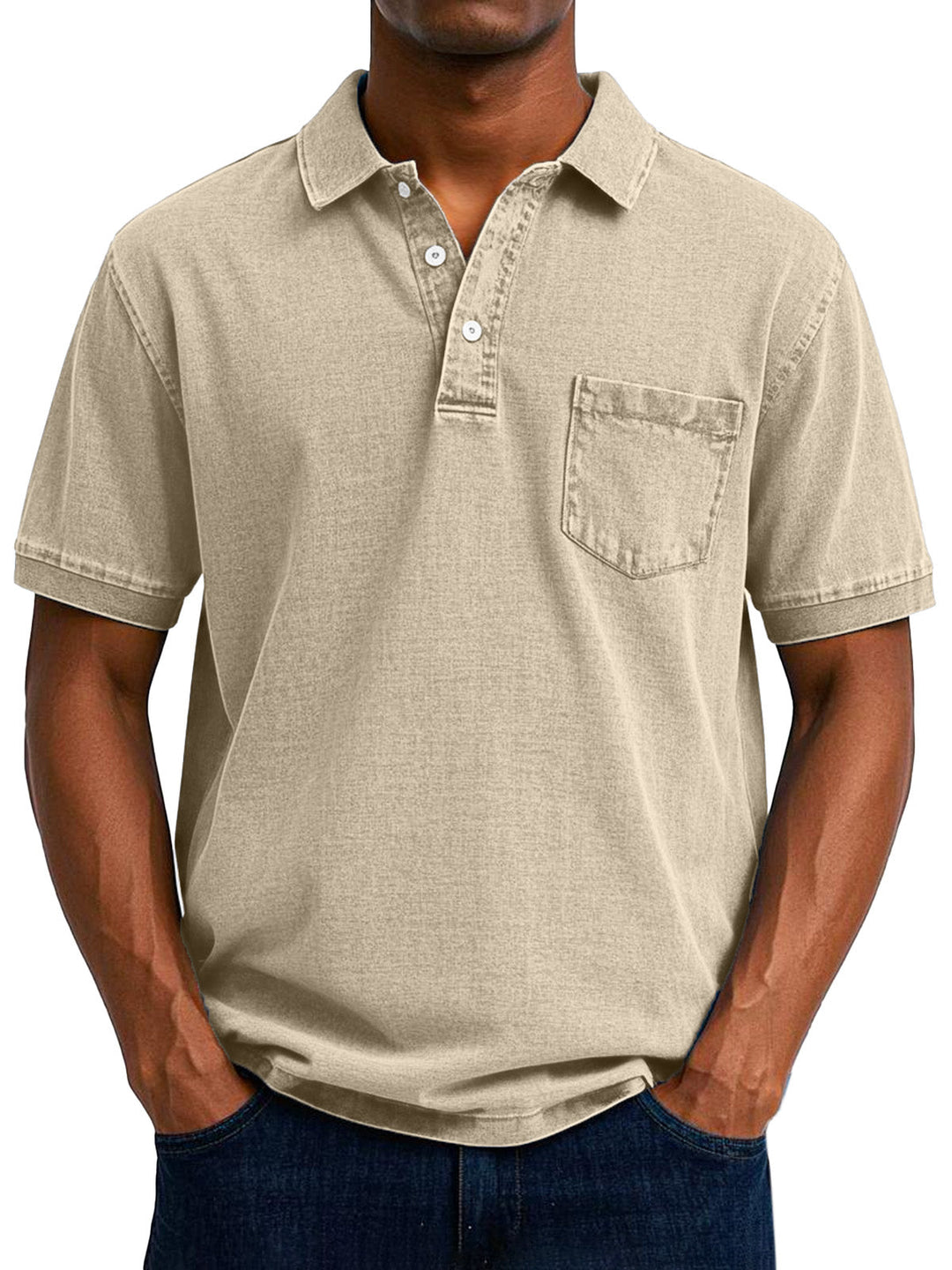 Maxime | Afslappet poloshirt i denim