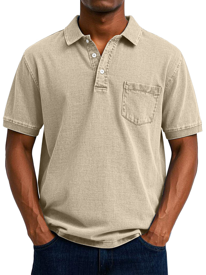 Maxime | Afslappet poloshirt i denim