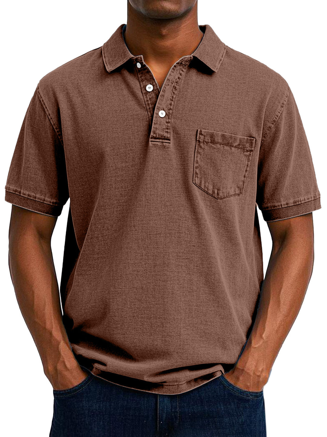 Maxime | Afslappet poloshirt i denim