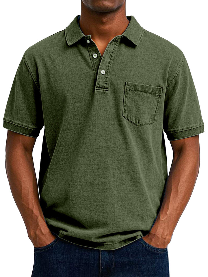 Maxime | Afslappet poloshirt i denim