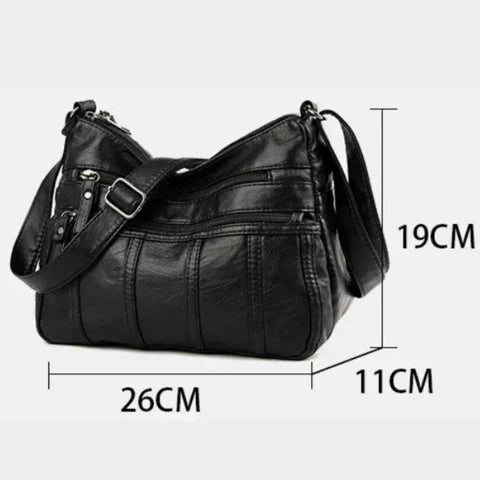Kaja™ | Blødt Læder Crossbody Taske