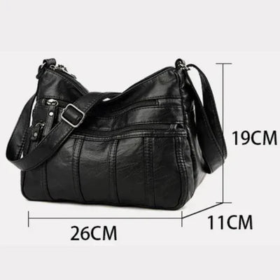 Kaja™ | Blødt Læder Crossbody Taske