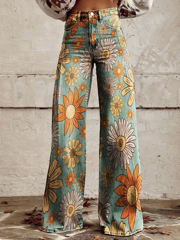 Marianne | Kvinders Retro Wide-Leg Bukser