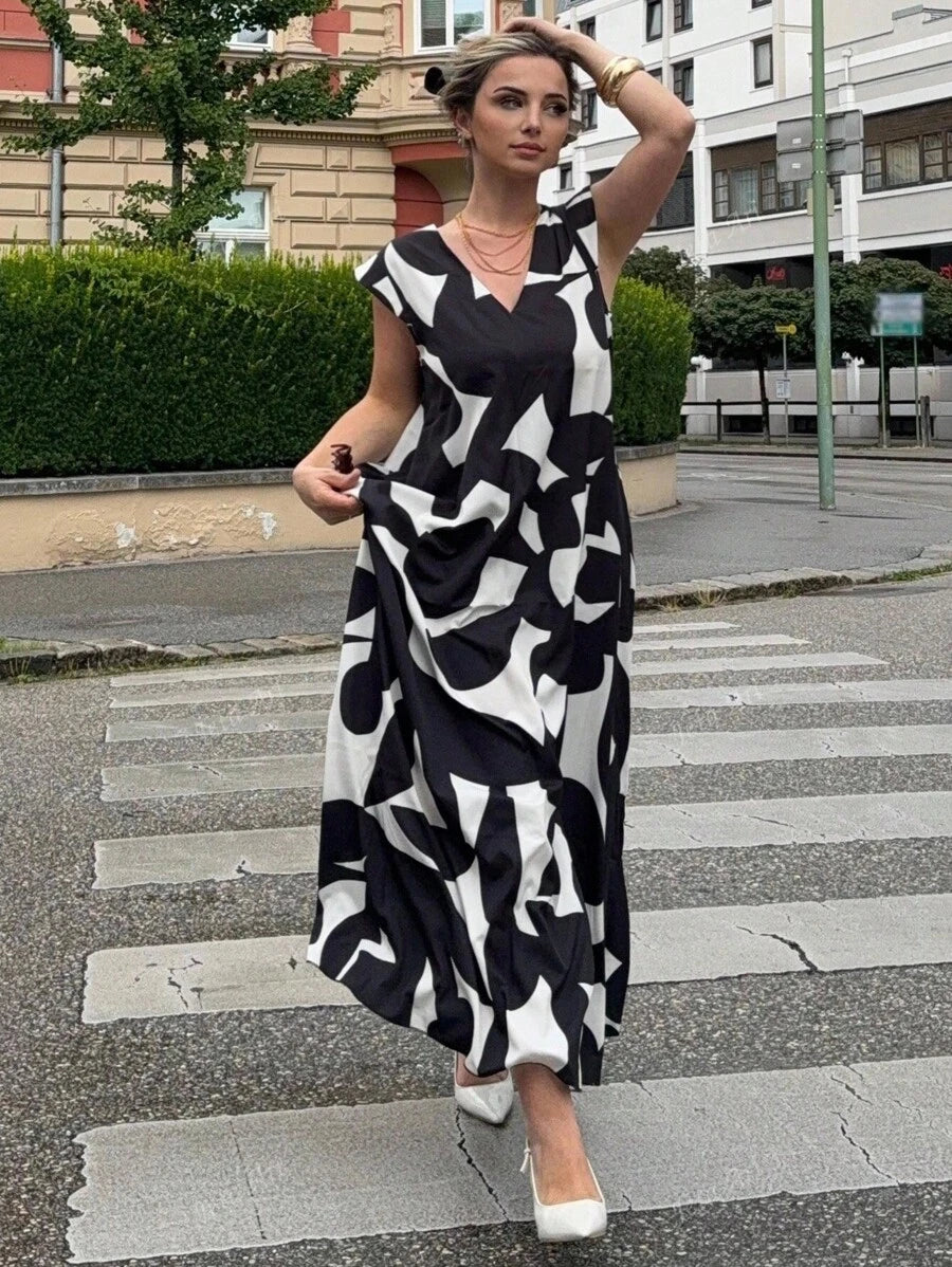 Saga I Zebra kjole