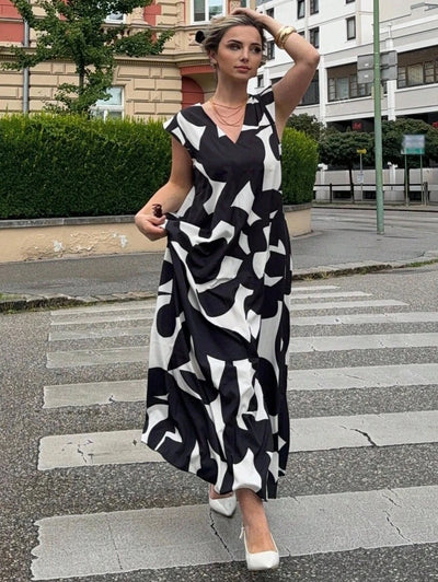 Saga I Zebra kjole