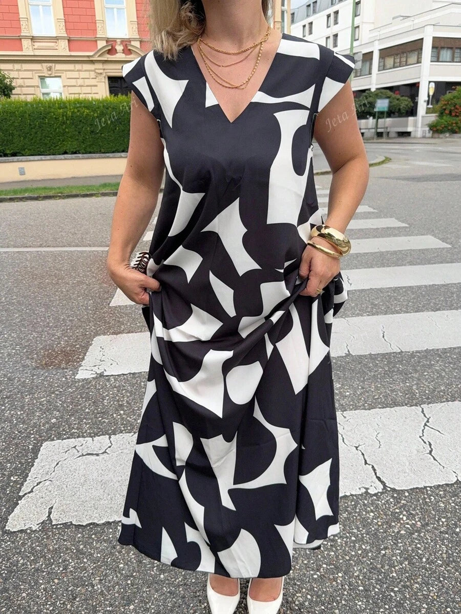 Saga I Zebra kjole
