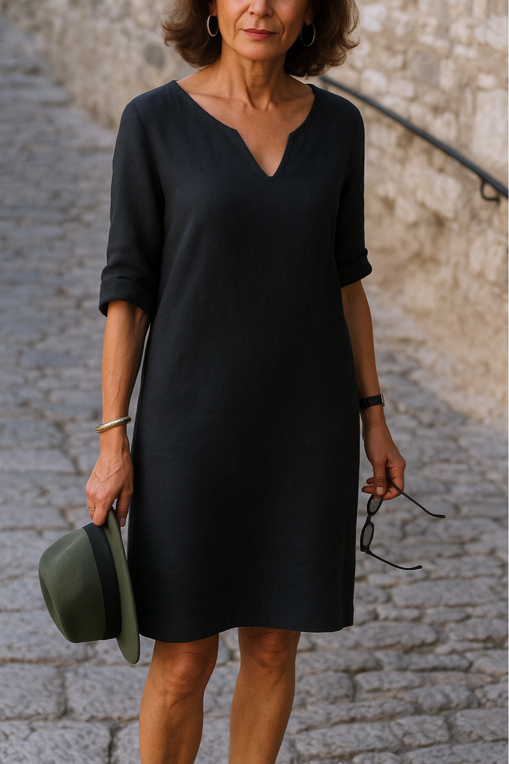 Ria | Elegant kjole med V-hals