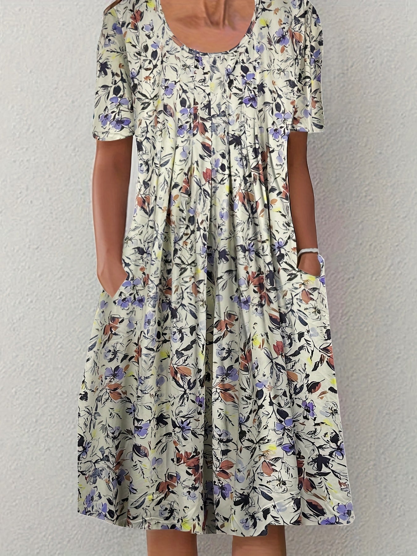 Nora | Blomstret Midikjole