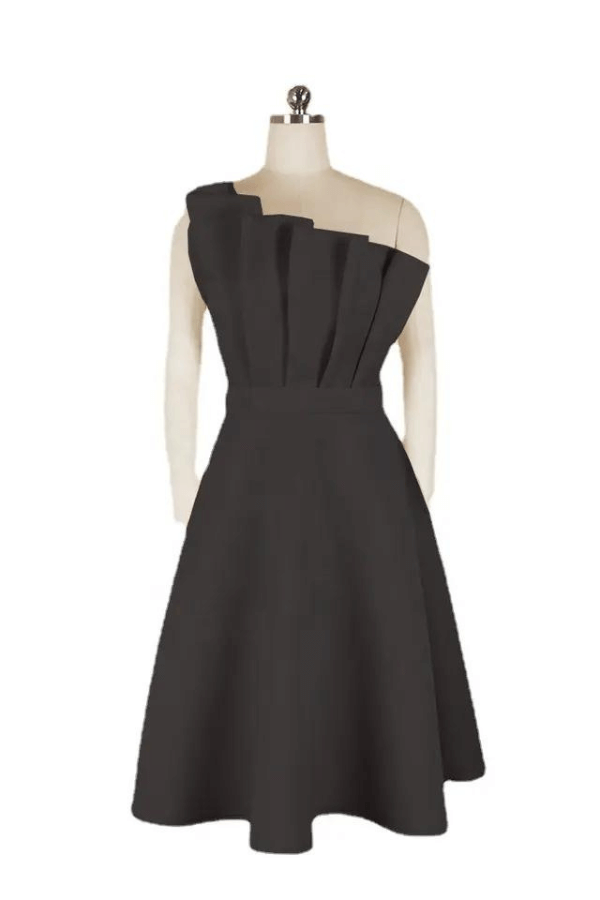 Josepha | Stilfuld One-Shoulder A-Line Kjole