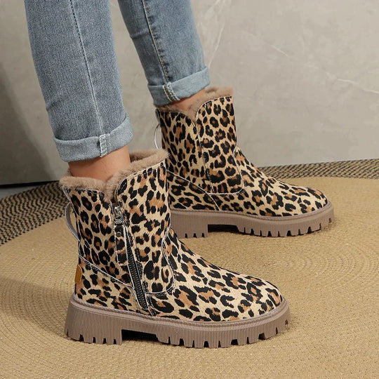 Emilie | Stilfulde Leopard Støvler