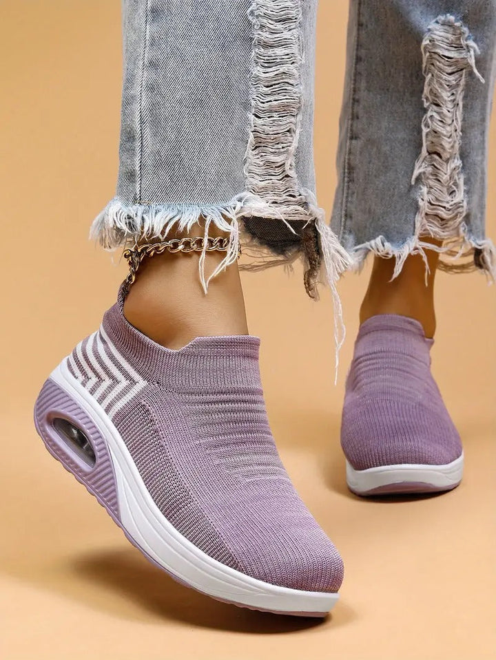 Gitte | Stilfulde Slip-On Strikkede Sneakers