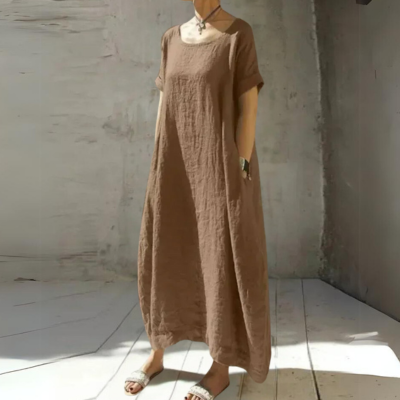 Victoria | Stilfuld Loose-Fit Maxi Kjole