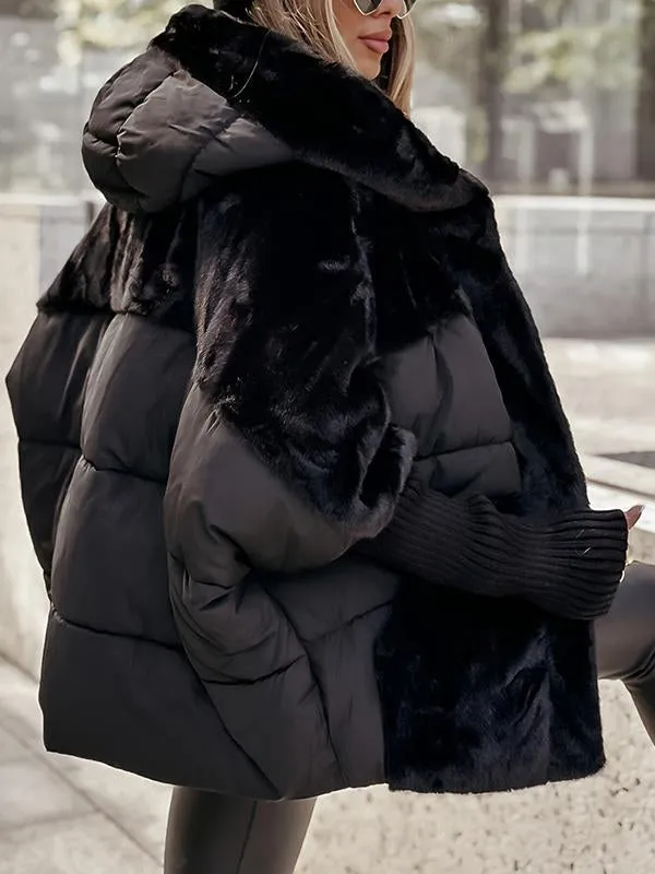Oline | Stilfuld Faux-Fur Puffer Jakke