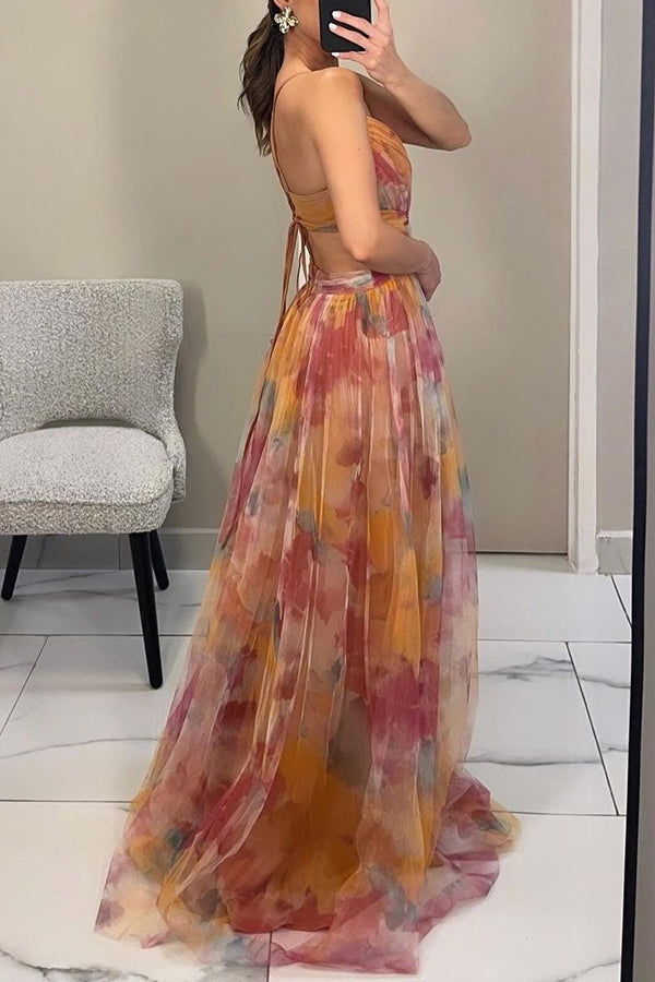 Charlotte | Magnificent maxikjole med blomsterprint