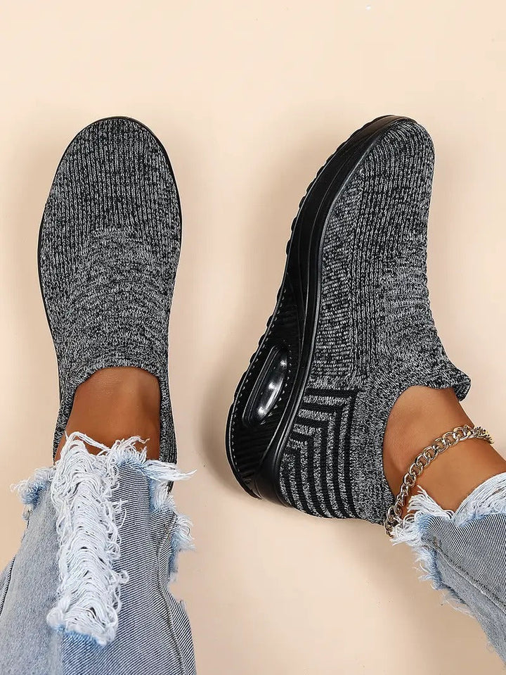 Gitte | Stilfulde Slip-On Strikkede Sneakers