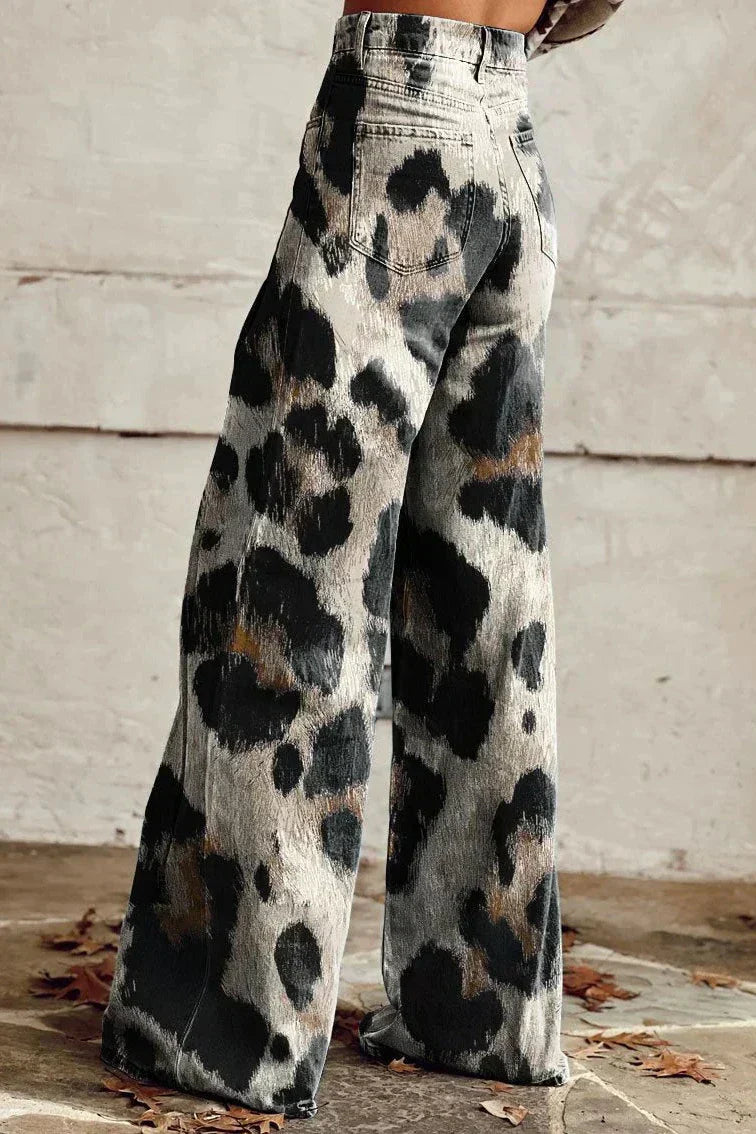 Maren | Dristige Leopardprint Jeans