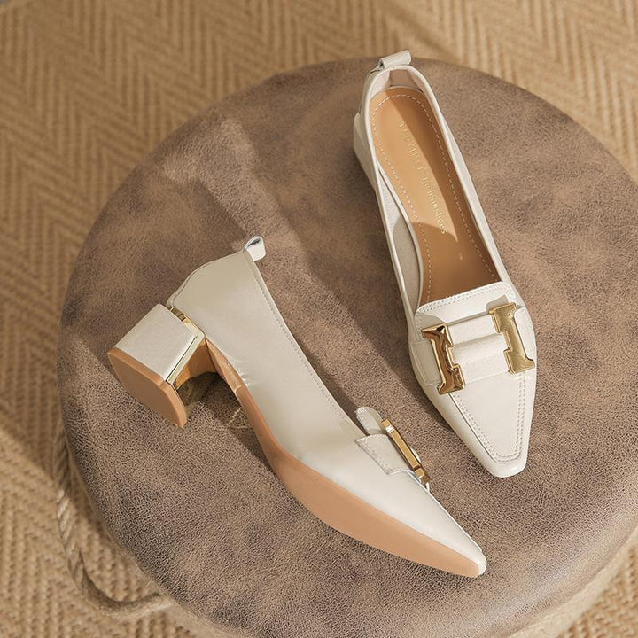Signe | Pumps med Blokhæl