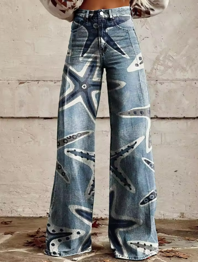 Verity | Kunstneriske Søstjerne Print Jeans
