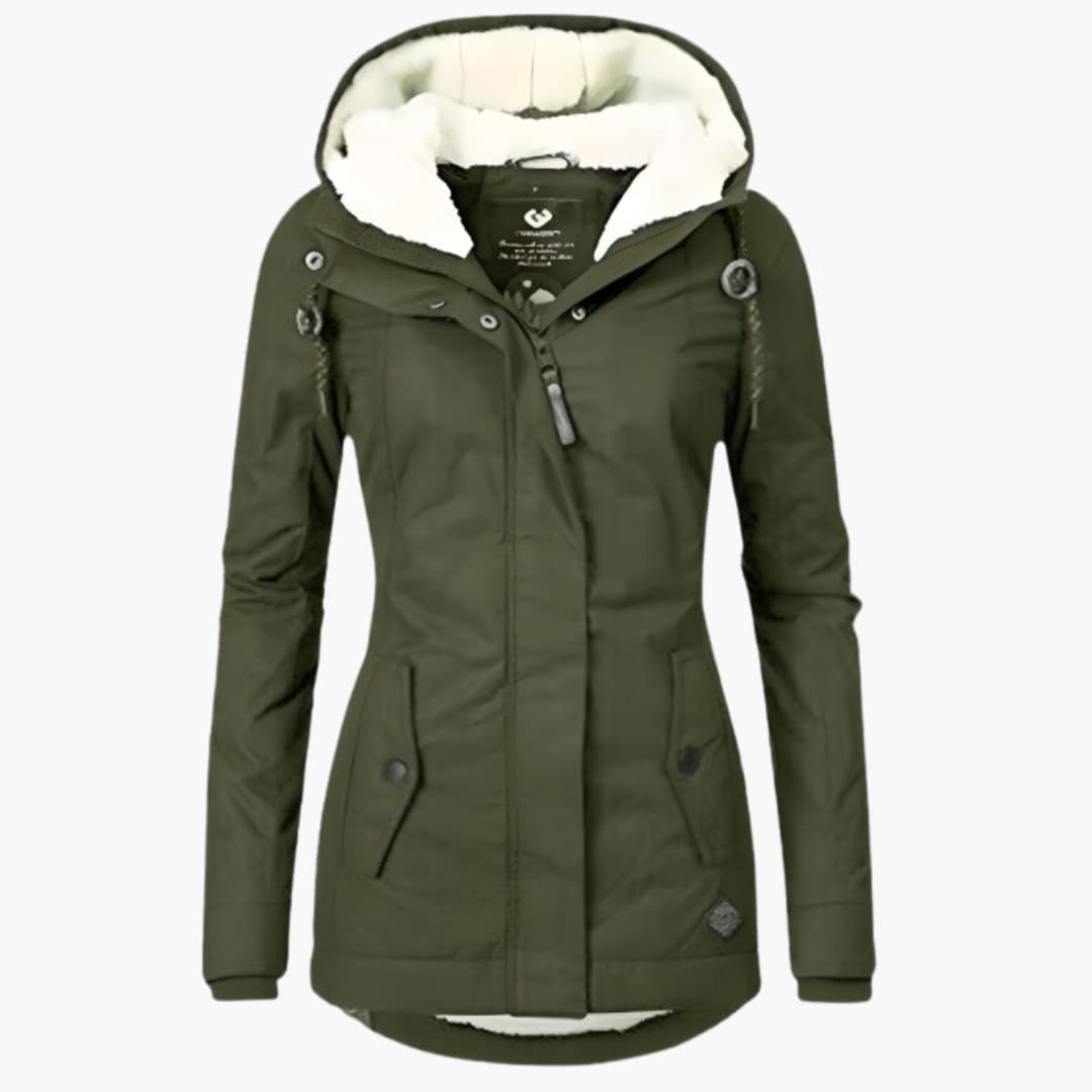 Lena™ | Varm Vinterjakke med Sherpa-for