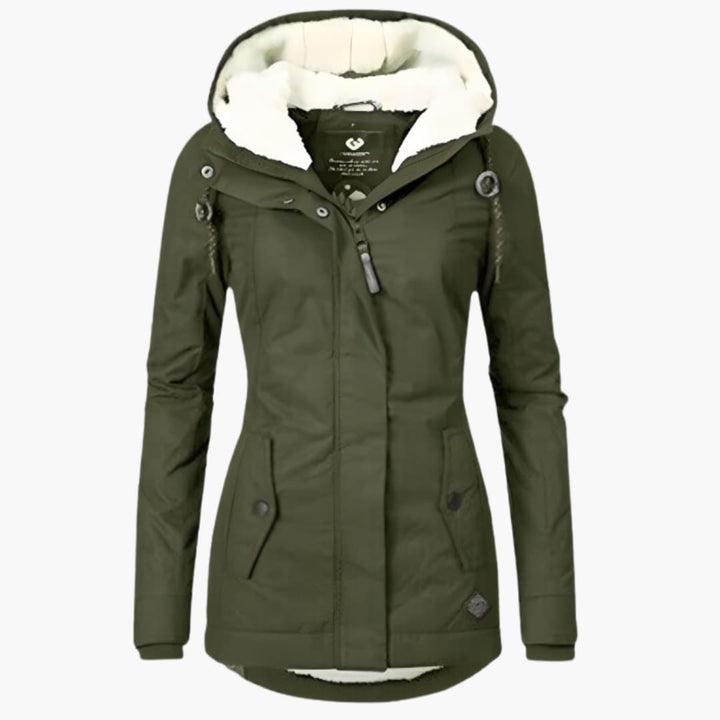 Lena™ | Varm Vinterjakke med Sherpa-for