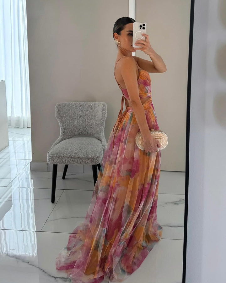 Charlotte | Magnificent maxikjole med blomsterprint