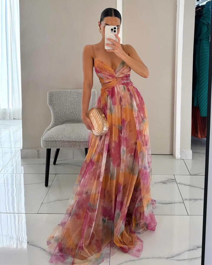 Charlotte | Magnificent maxikjole med blomsterprint