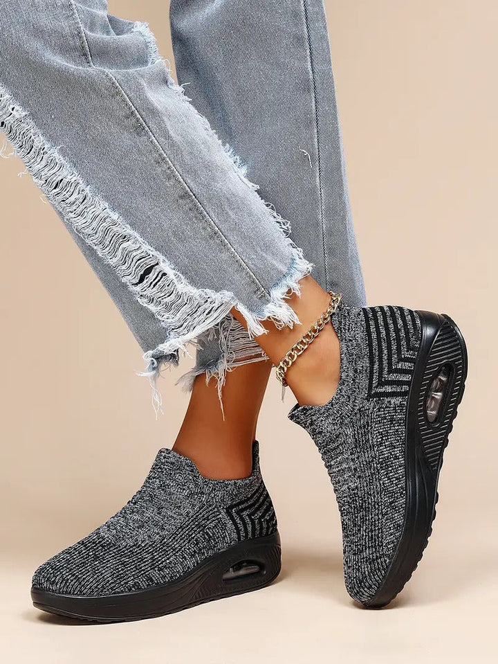 Gitte | Stilfulde Slip-On Strikkede Sneakers