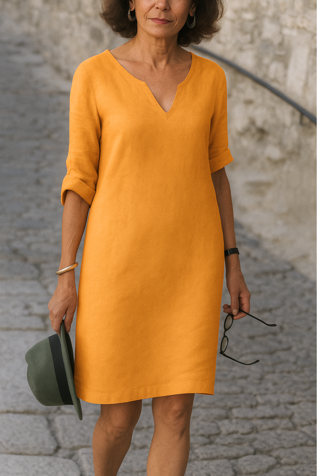 Ria | Elegant kjole med V-hals
