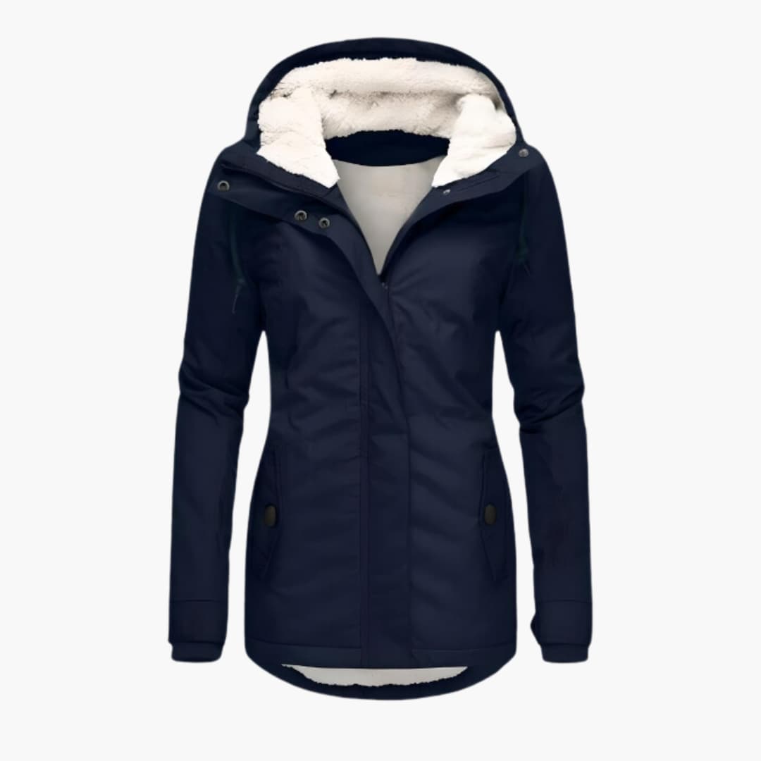 Lena™ | Varm Vinterjakke med Sherpa-for