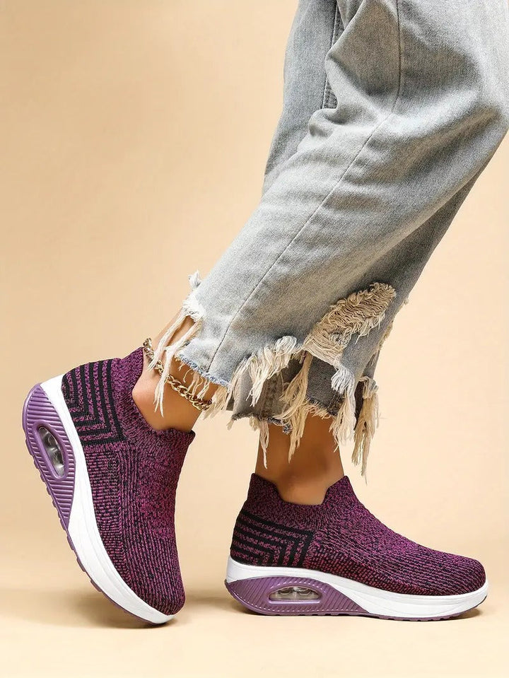 Gitte | Stilfulde Slip-On Strikkede Sneakers