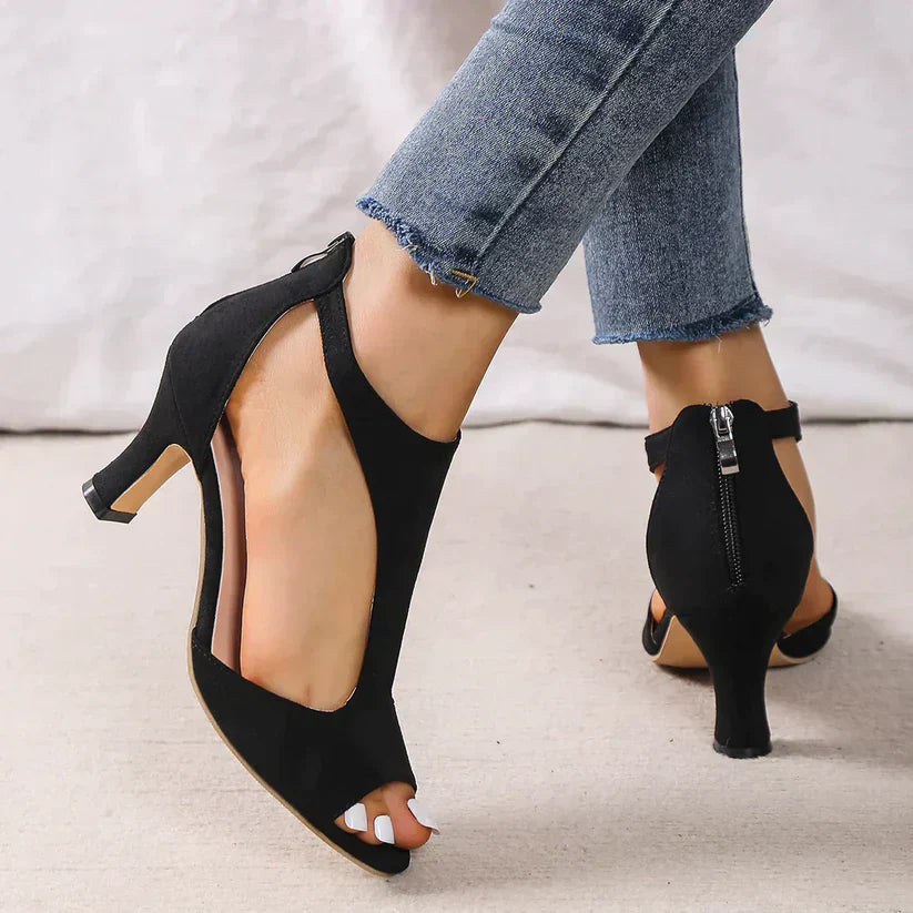 Gudrun | Stilige Peep-Toe Hæler