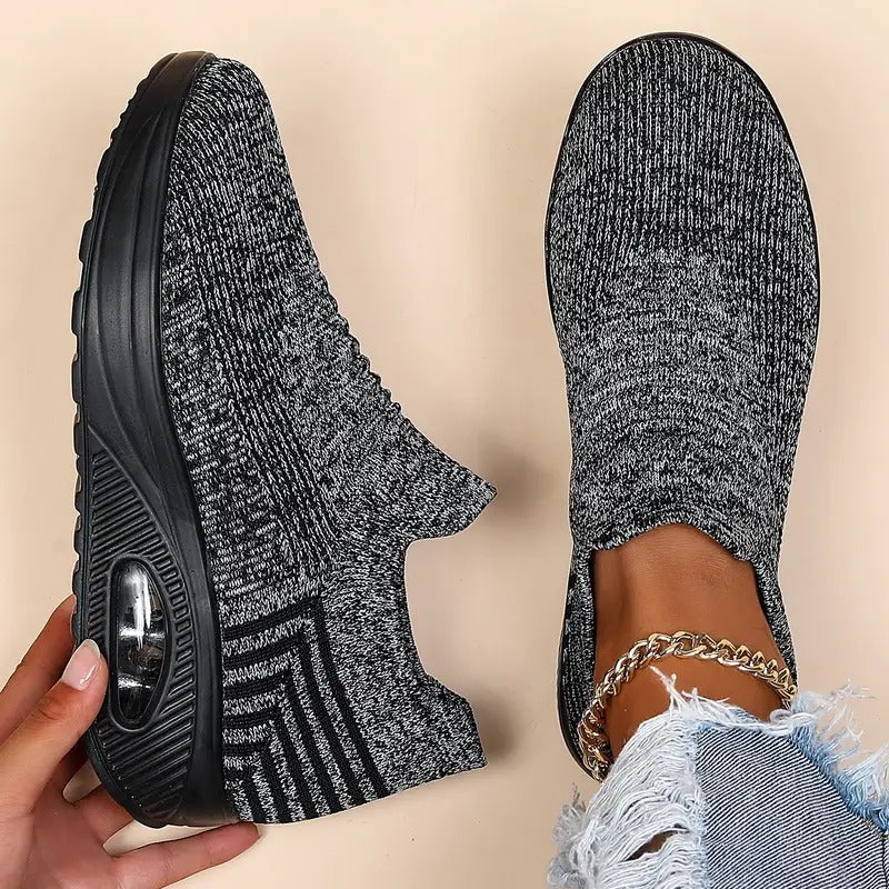 Gitte | Stilfulde Slip-On Strikkede Sneakers