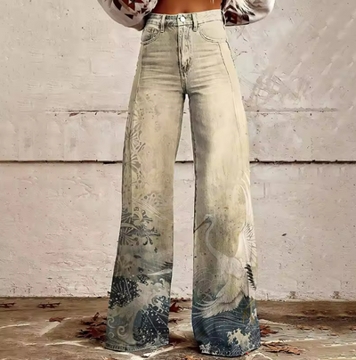 Maisie | Kunstneriske Bredbenede Jeans