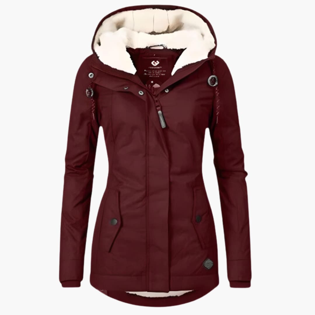 Lena™ | Varm Vinterjakke med Sherpa-for