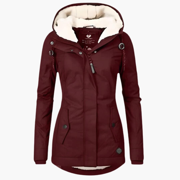 Lena™ | Varm Vinterjakke med Sherpa-for