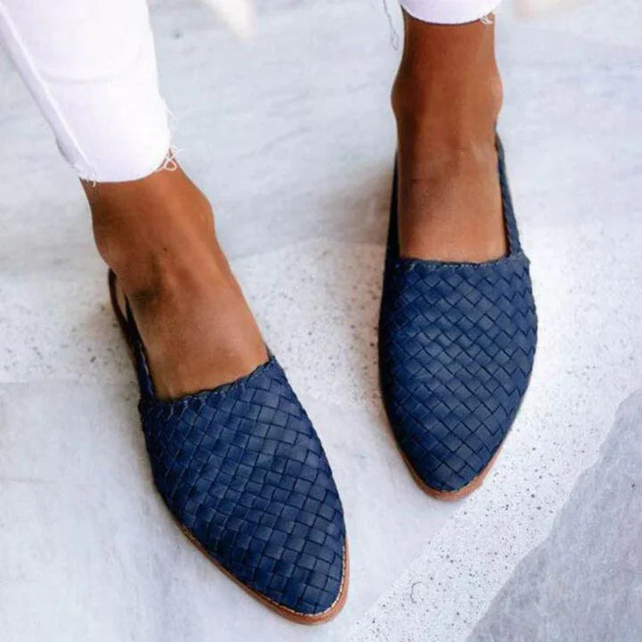 Cleo | Stilfulde Woven Slip-On Flats