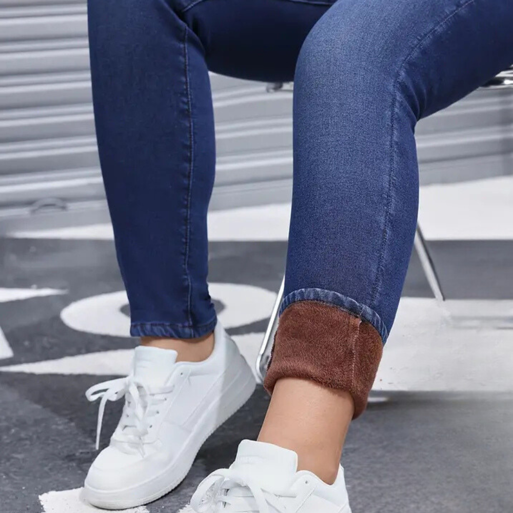 Runa | Højtaljede Mørke Denim Jeans