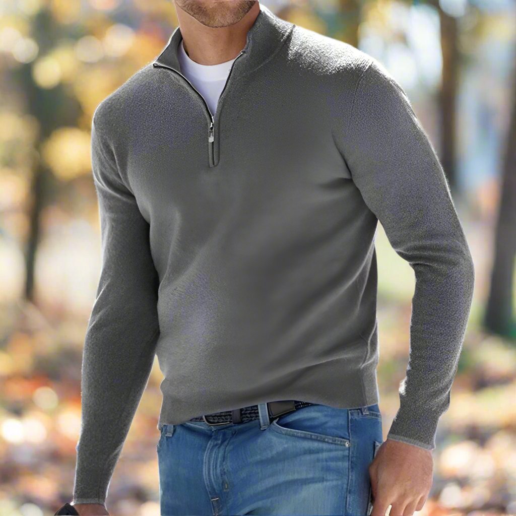 Renzino | Stilfuld Zip-Up Striktrøje
