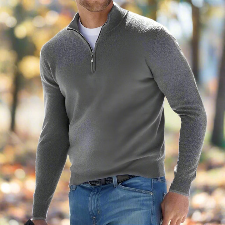 Renzino | Stilfuld Zip-Up Striktrøje