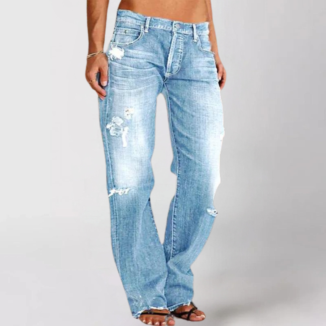 Mathilde | Slidte Wide-Leg Denim Jeans