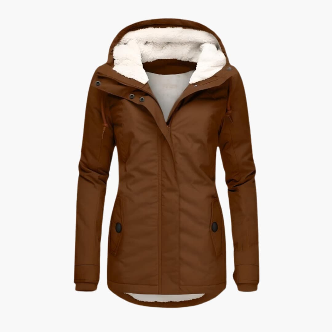 Lena™ | Varm Vinterjakke med Sherpa-for