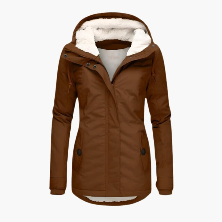 Lena™ | Varm Vinterjakke med Sherpa-for
