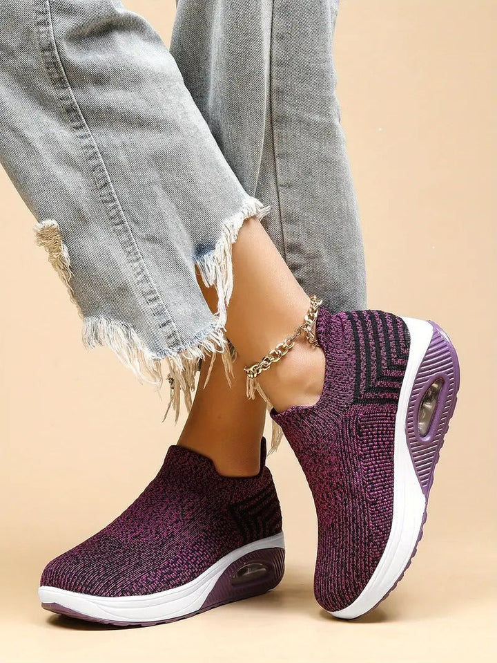 Gitte | Stilfulde Slip-On Strikkede Sneakers