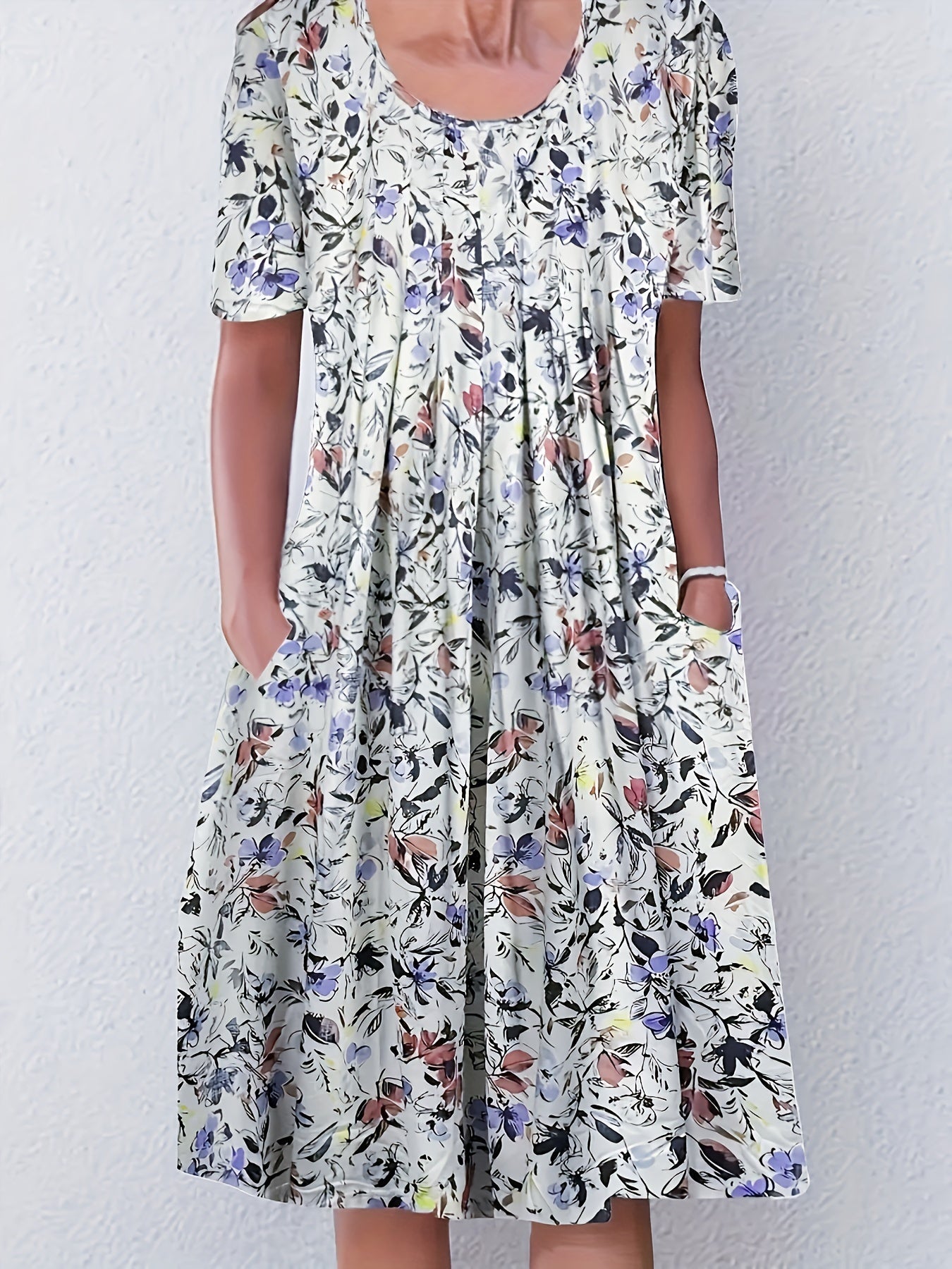 Thyra | Blomstret Midikjole