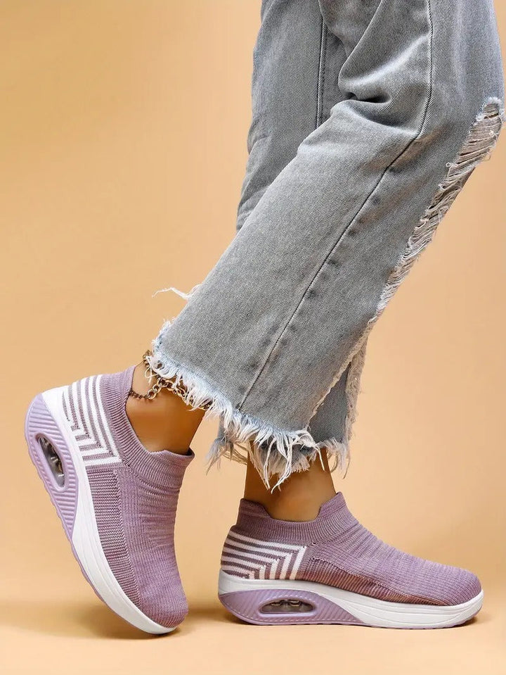Gitte | Stilfulde Slip-On Strikkede Sneakers